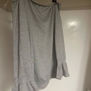 Promesa Light Gray shirt with bell sleeves